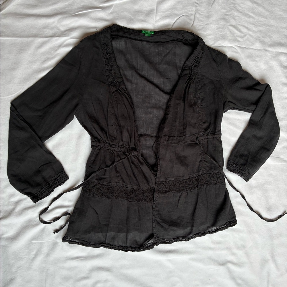 United Colors Of Benetton Black Blouse